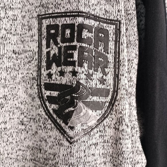 Rocawear Big & Tall Grey Full Zip Logo Sweater Jacket 3XB NWT Men’s $86 - Picture 4 of 9